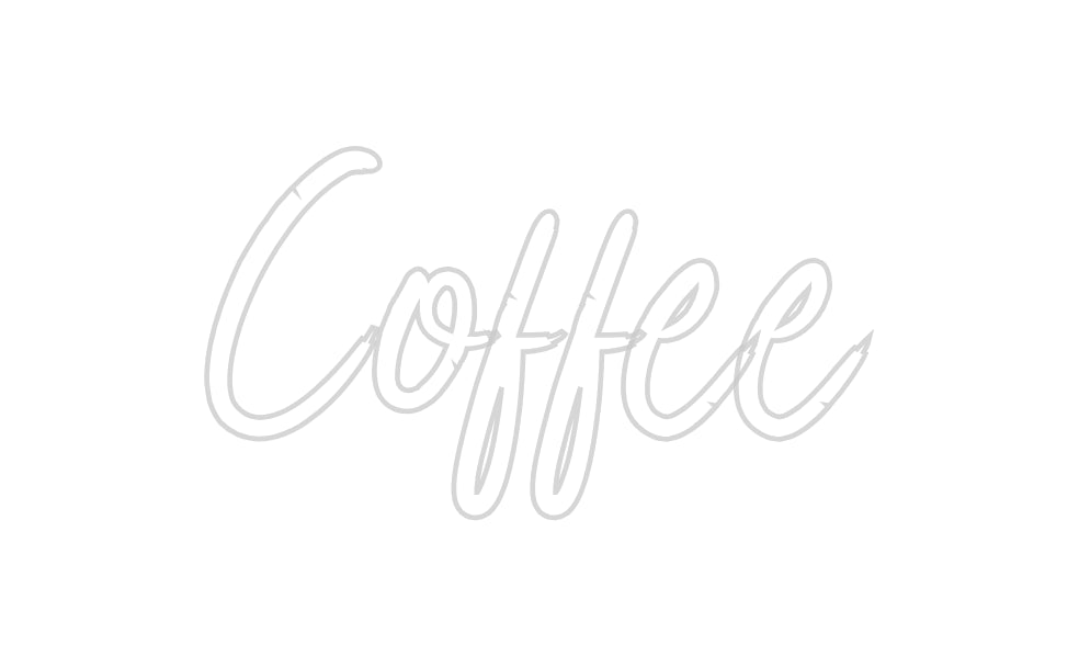 Benutzerdefiniertes Neon: Kaffee