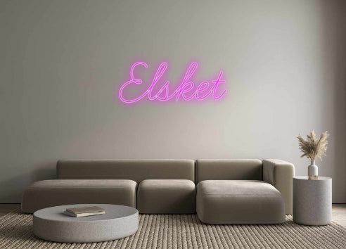 Benutzerdefiniertes Neon: Elsket