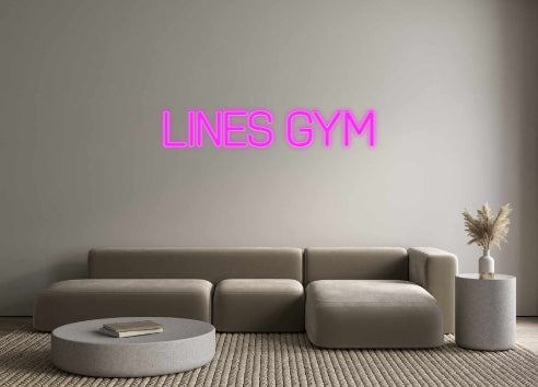 Custom Neon: Lines gym