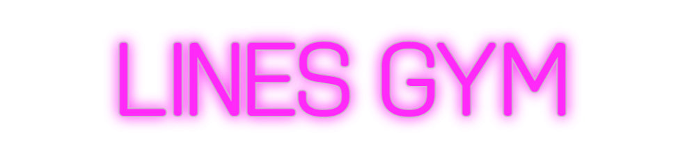 Benutzerdefiniertes Neon: Linien Fitnessstudio