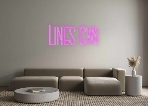 Custom Neon: Lines gym