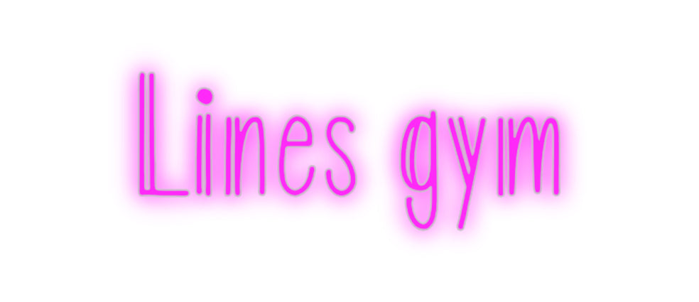 Benutzerdefiniertes Neon: Linien Fitnessstudio