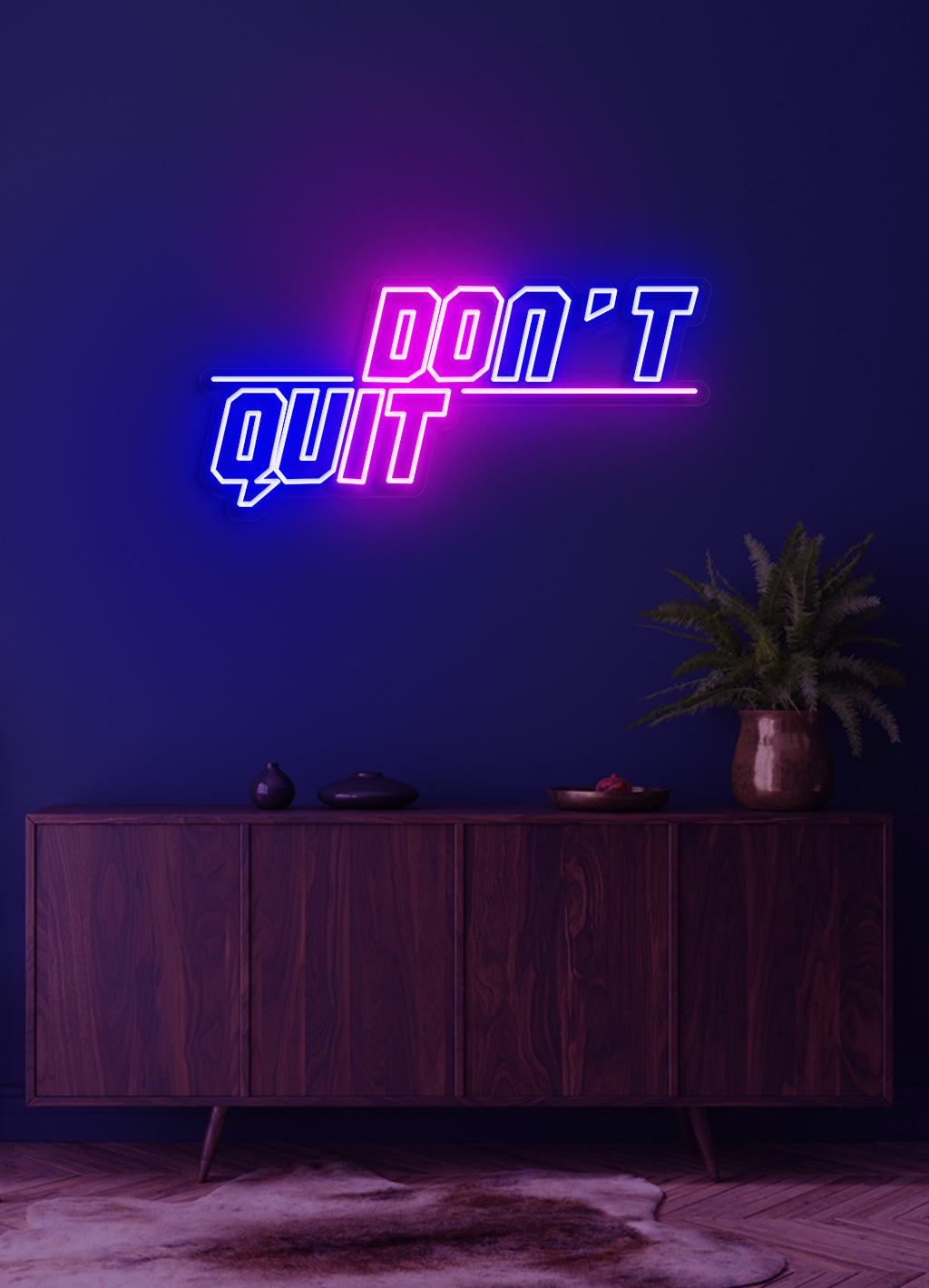 Gib nicht auf - LED Neonschild