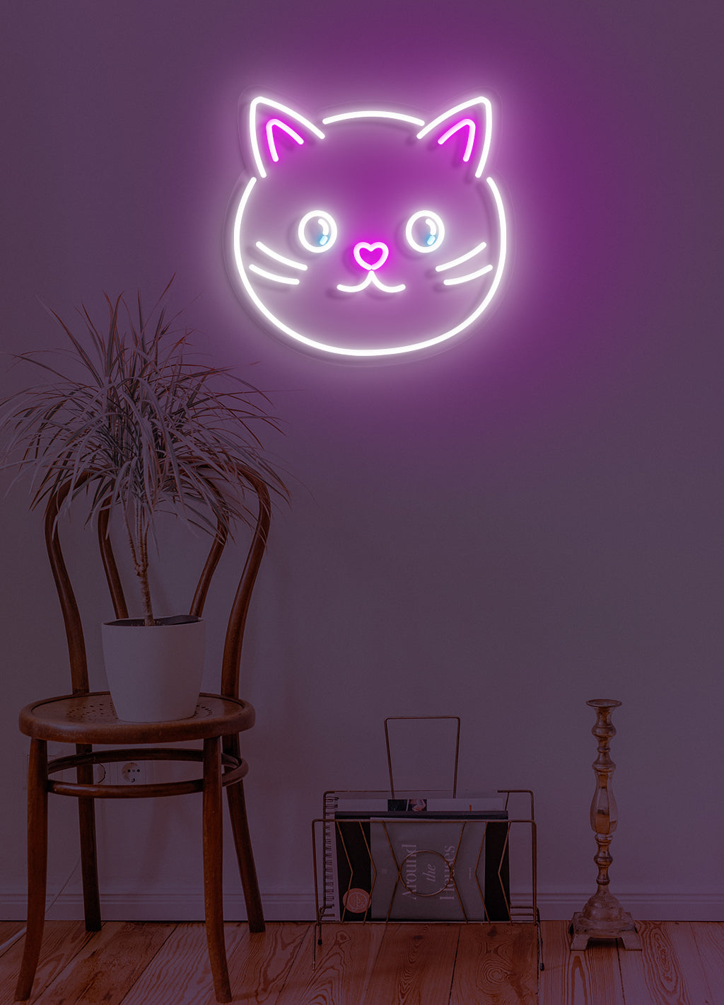 Katze - LED Neonrock