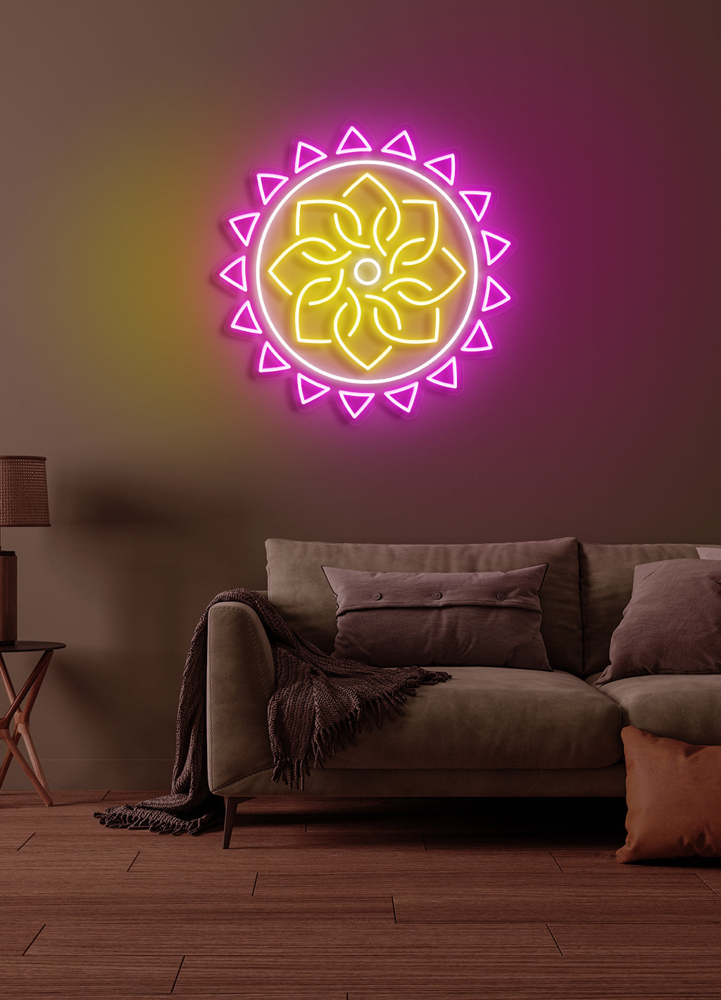 Yoga flower - LED Neon skilt