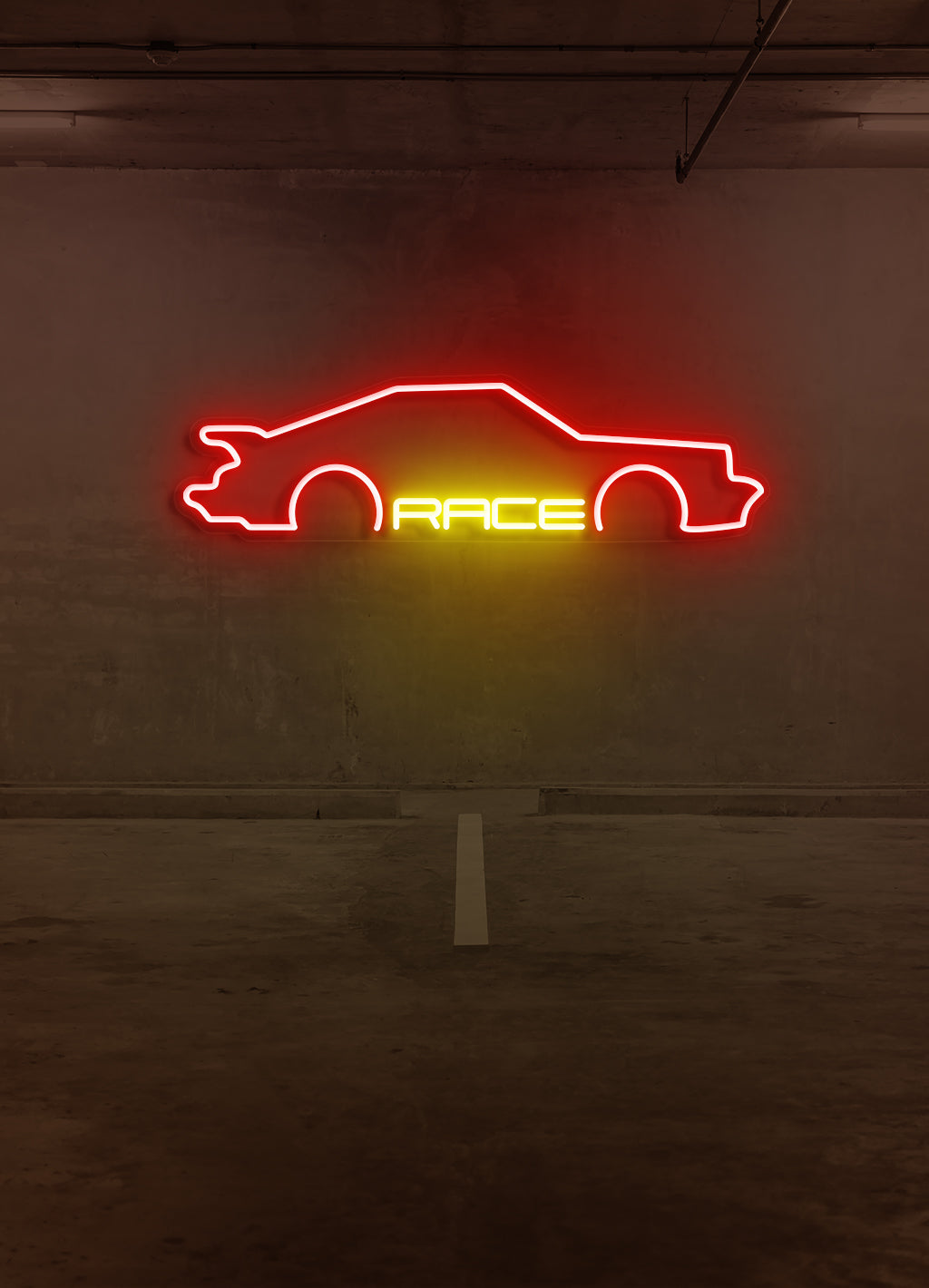 Race - LED Neon-Schirm