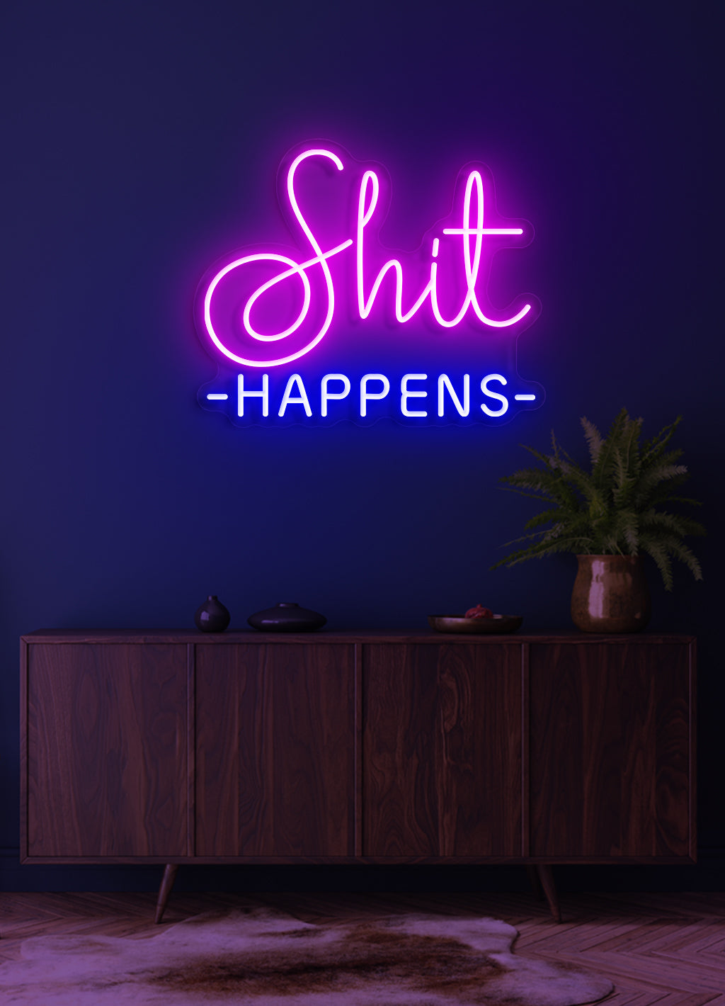 Shit happens - LED Neonschild