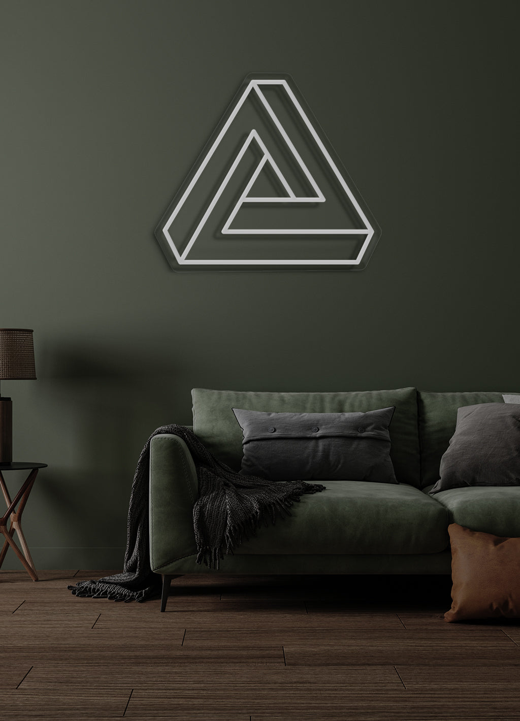 Triangle - LED Neon-Schirm