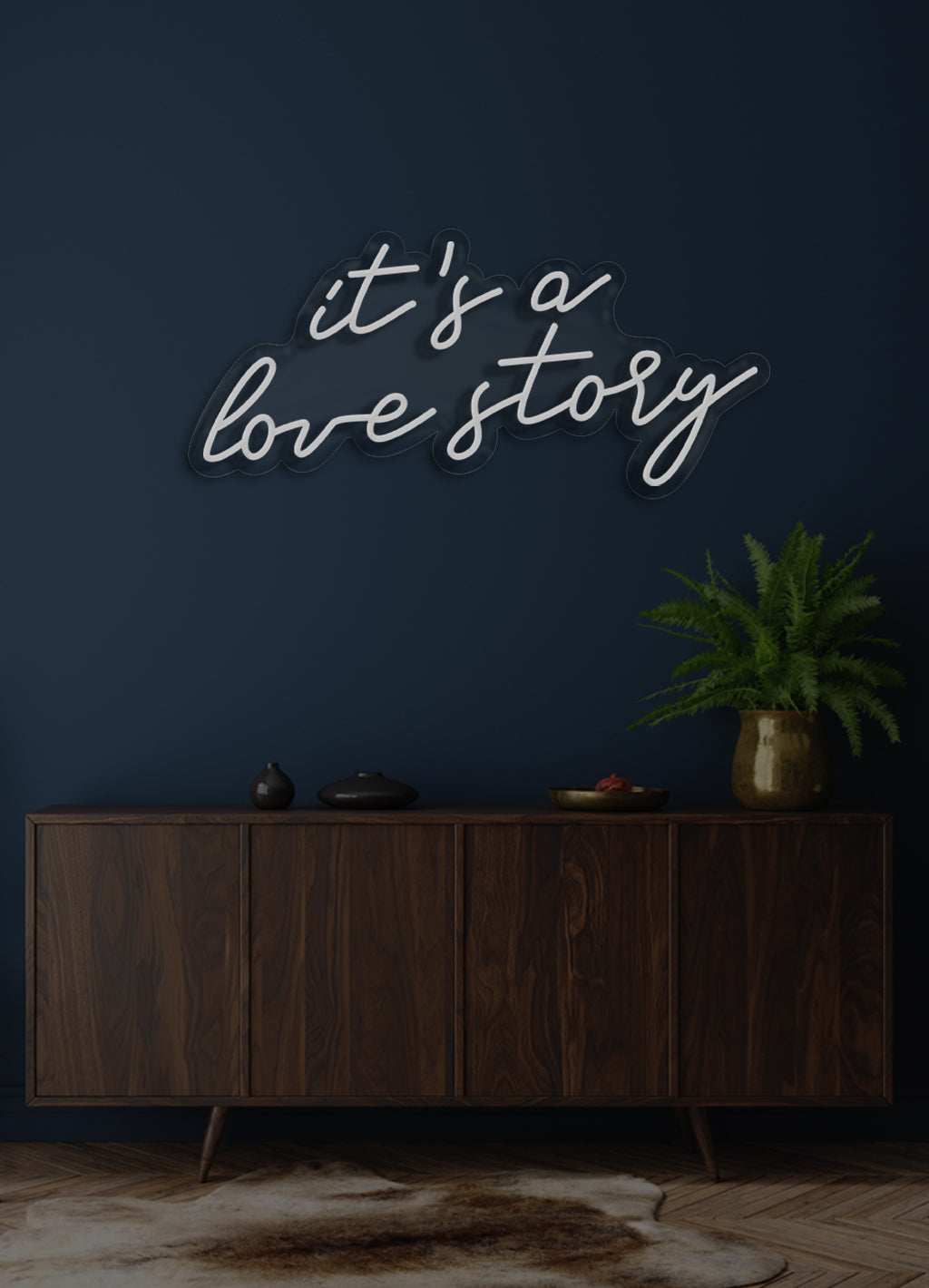 Es ist eine Liebesgeschichte - LED Neonschild