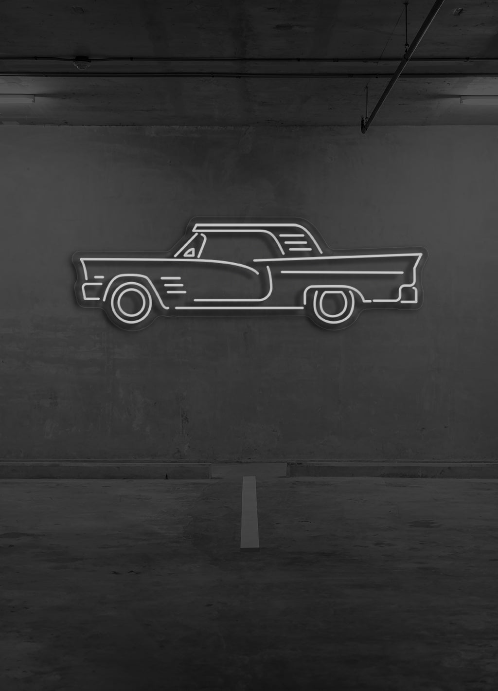 Retro Auto - LED Neonbeleuchtung