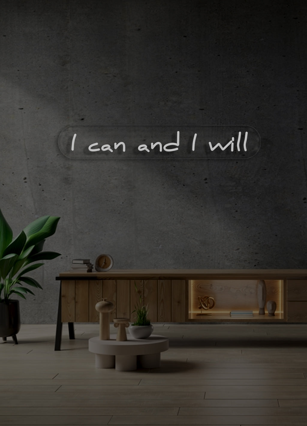 I can and i will  - LED Neon skilt