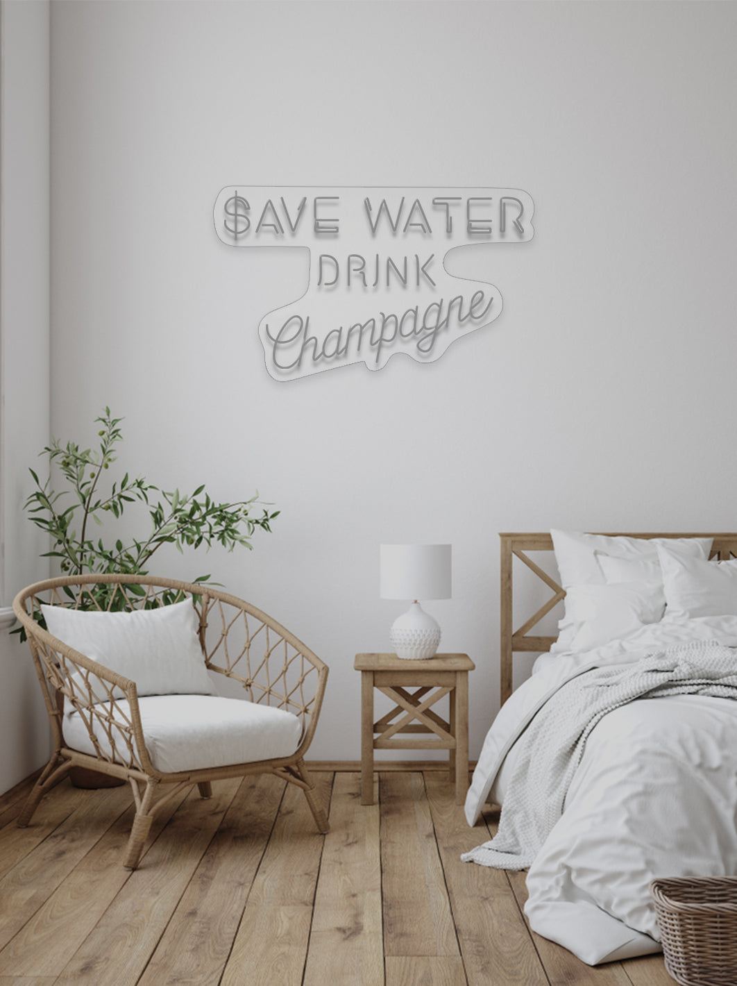 Save water... - LED Neon skilt