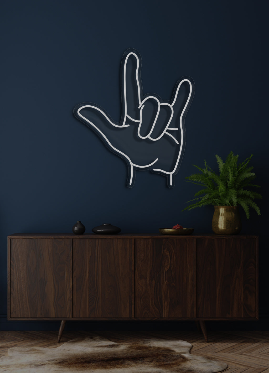 Handzeichen - LED Neonschild