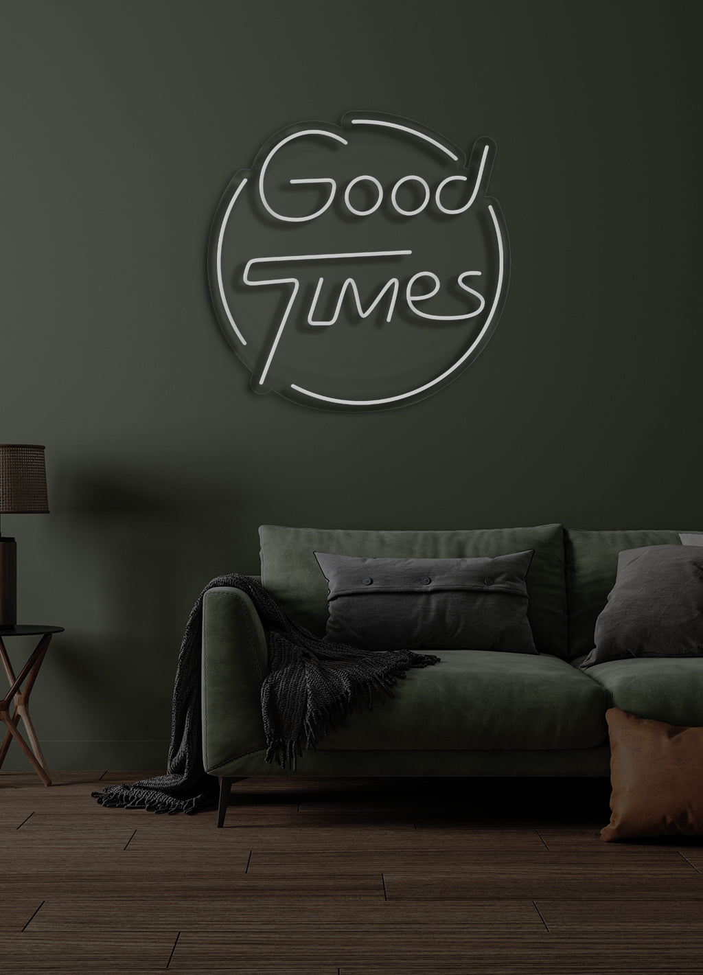 Gute Zeiten - LED Neon-Schirm