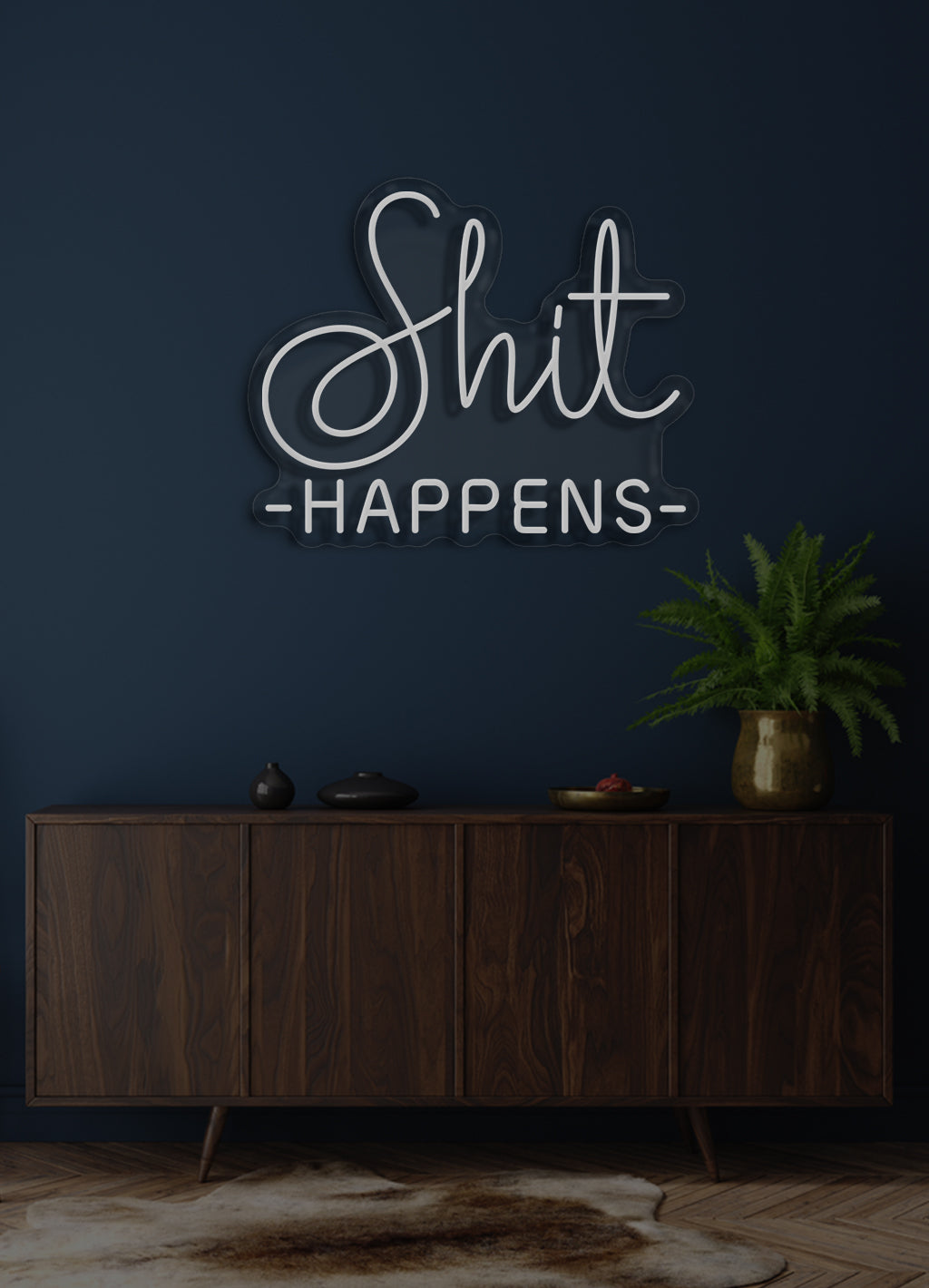 Shit happens - LED Neonschild