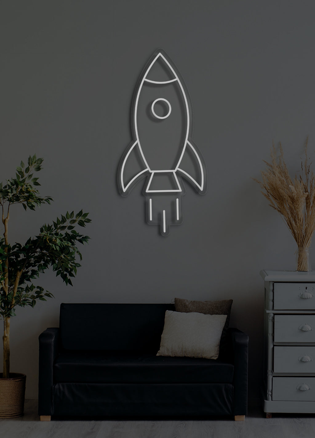 Rocket - LED Neon-Schirm