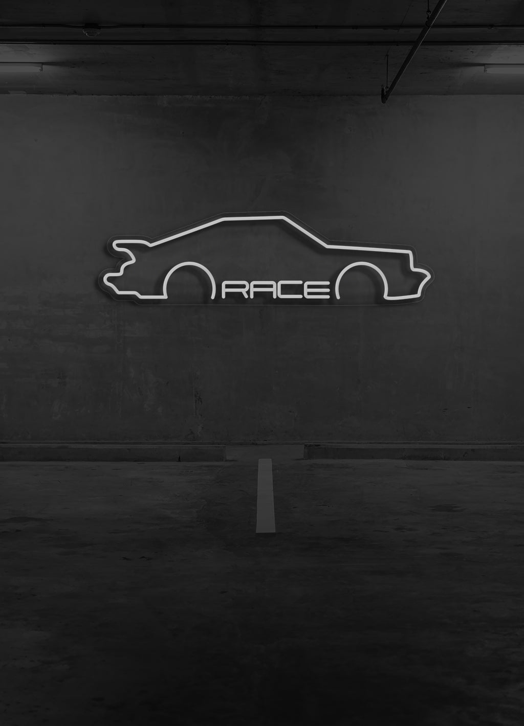 Race - LED Neon-Schirm