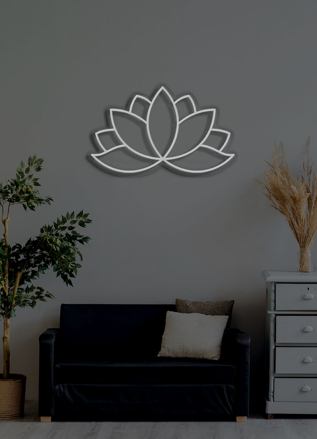 Lotus - LED Neon-Schirm