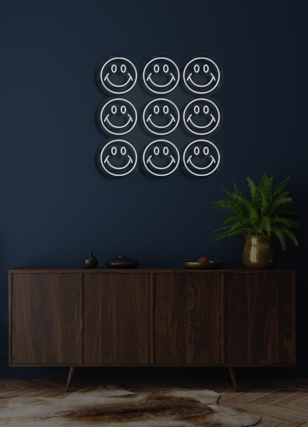 Smiley Wall - LED Neon Wand
