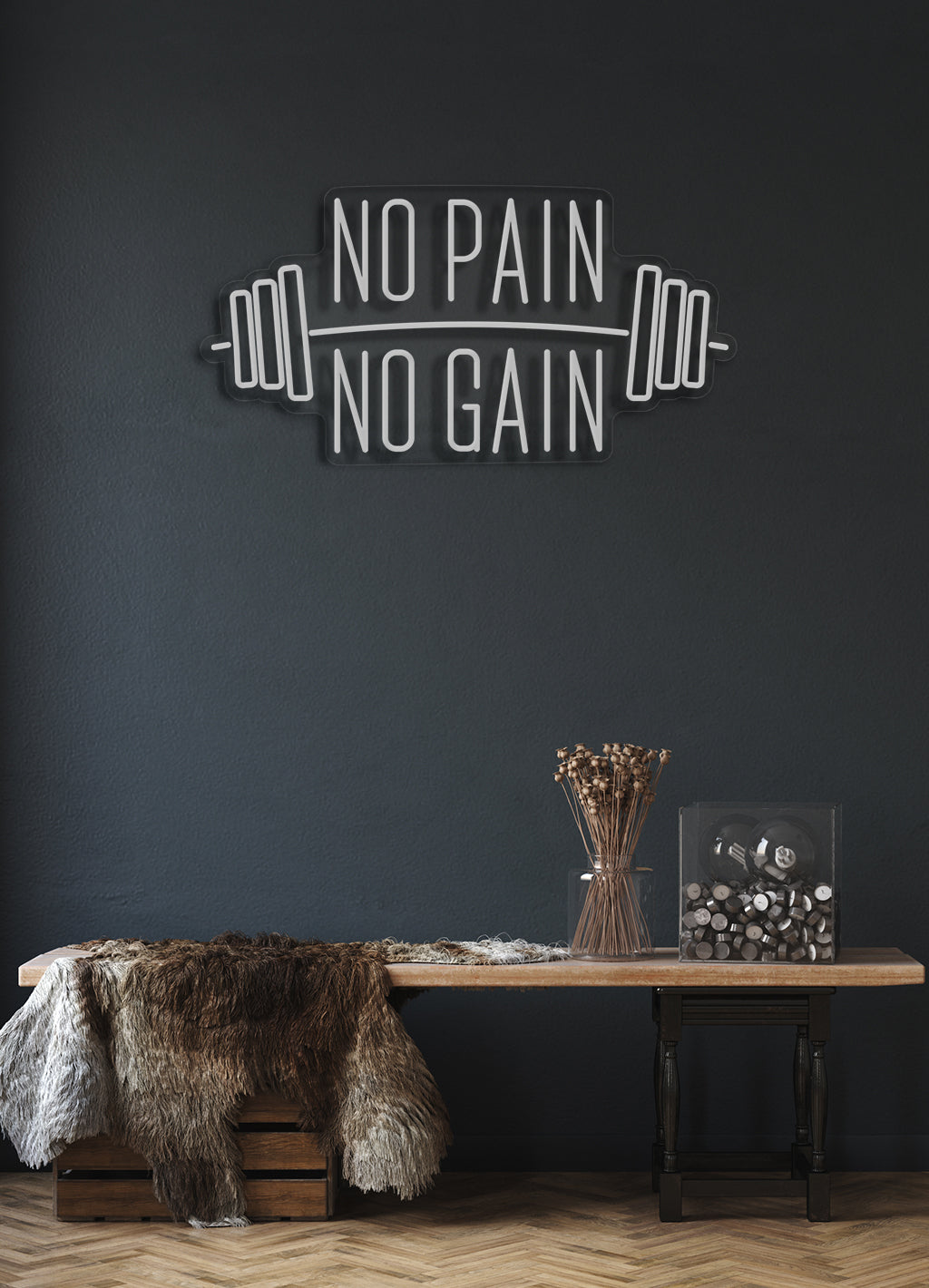 No pain, No gain - LED Neon skilt