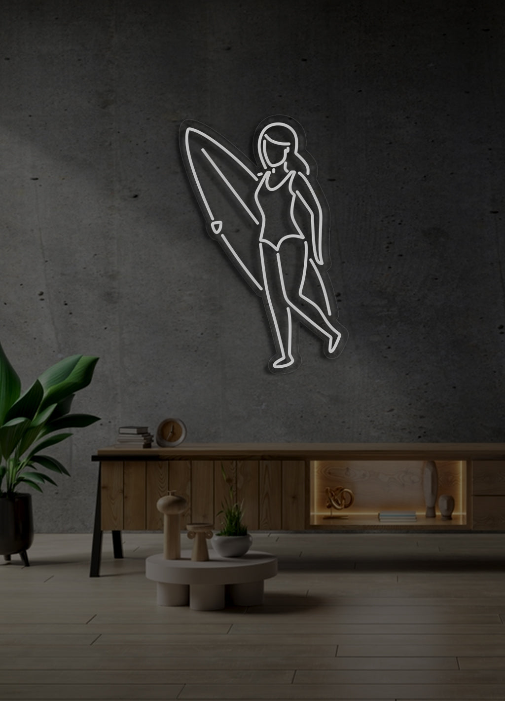Surfergirl - LED Neonrock