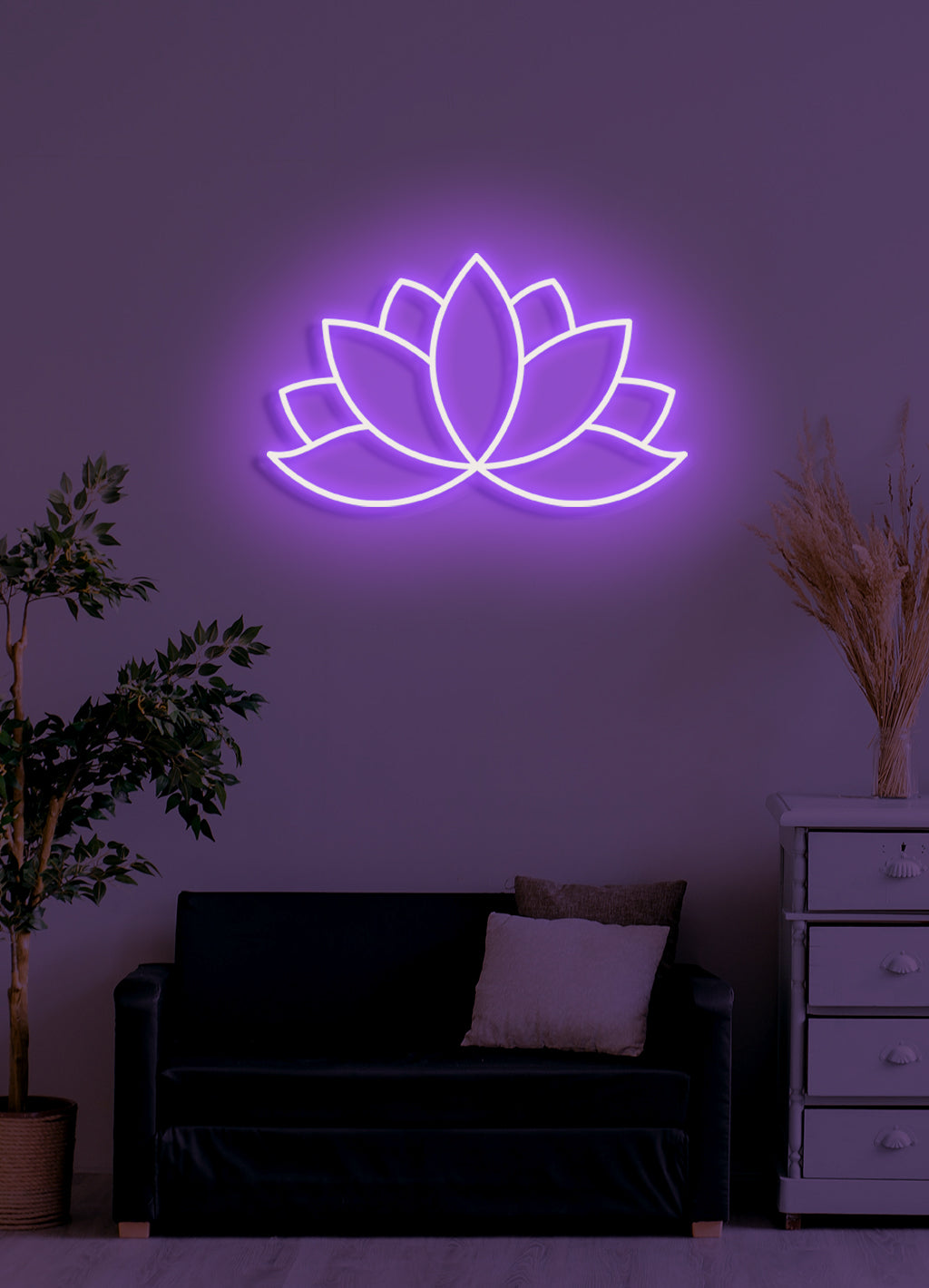 Lotus - LED Neon-Schirm