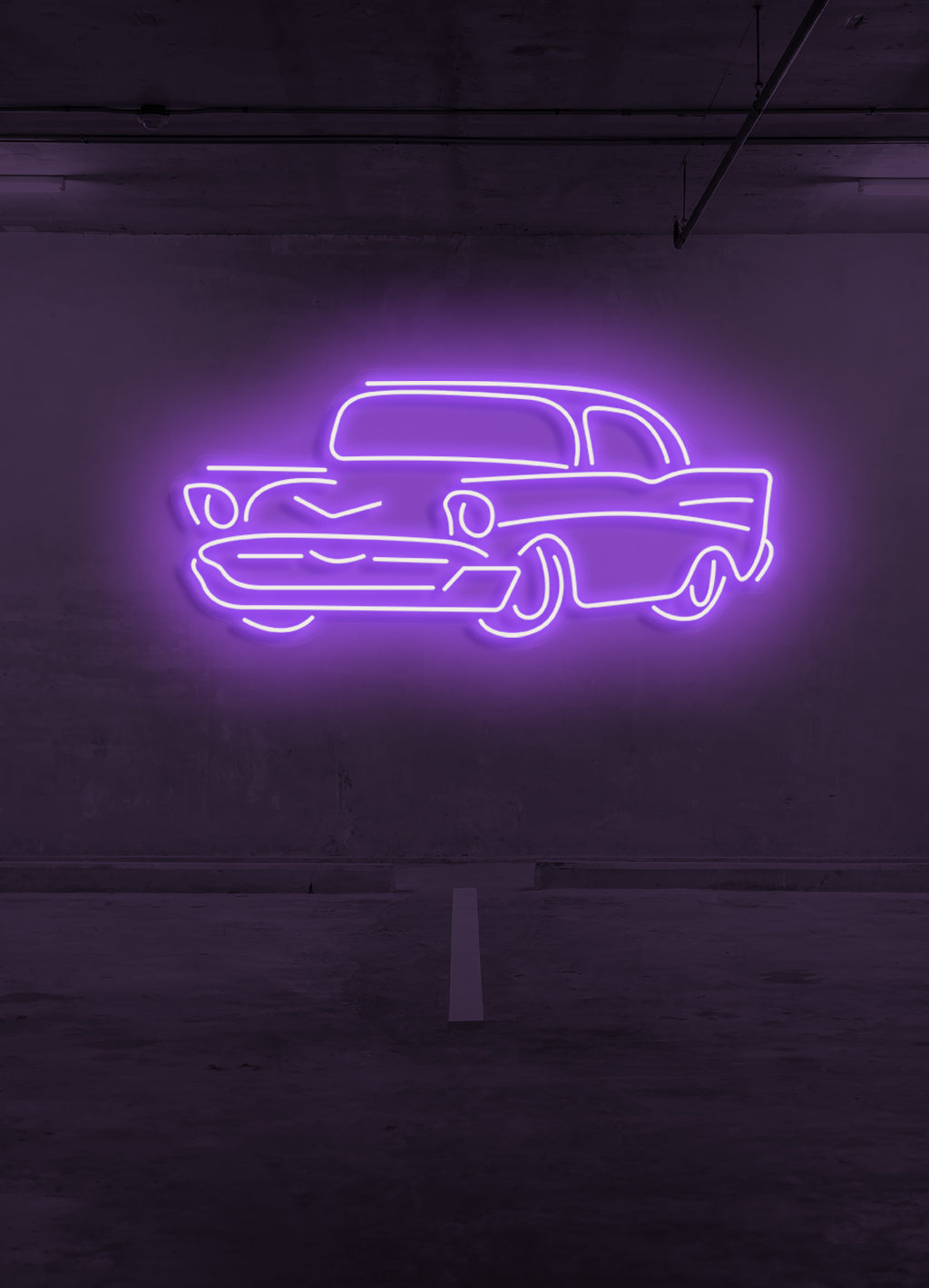 Retro Auto - LED Neonbeleuchtung