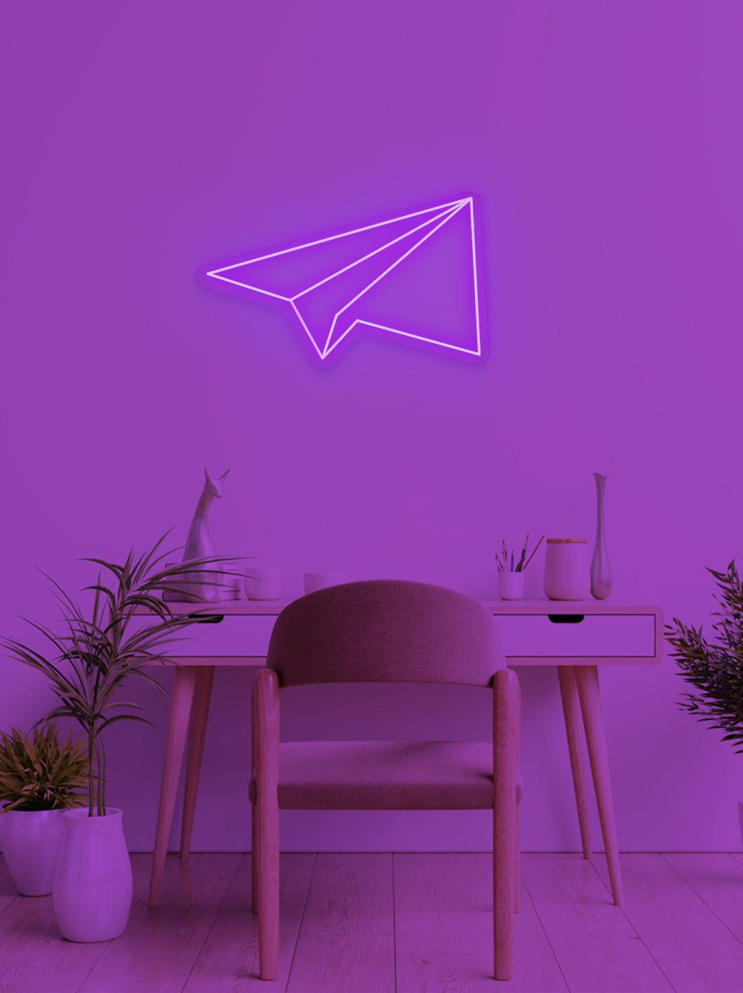 Paper plane - LED Neon skilt