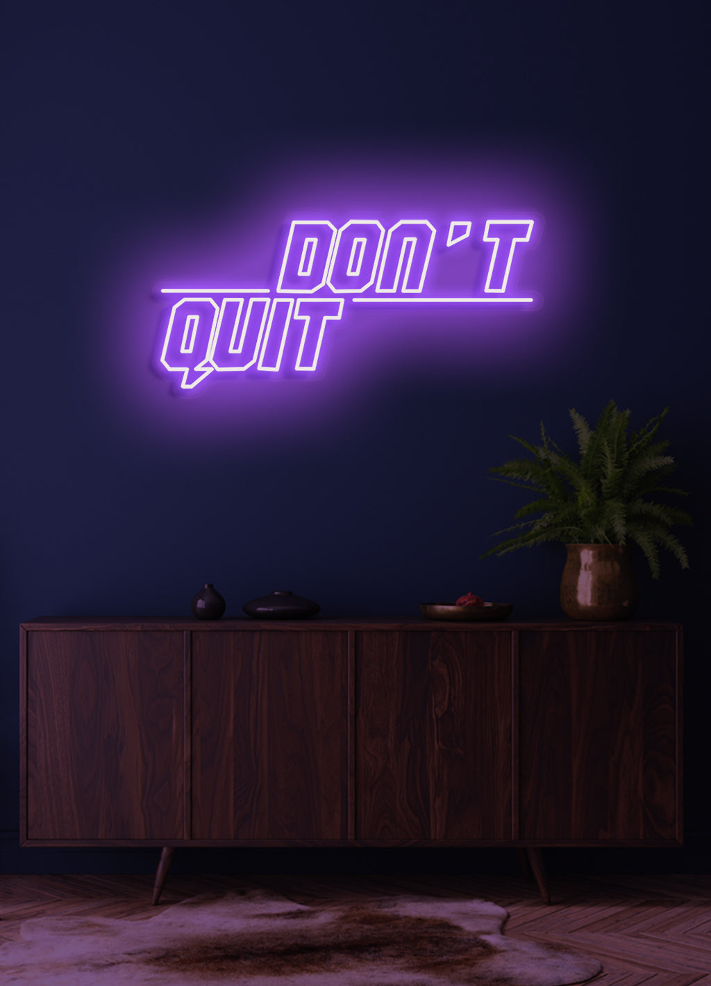 Gib nicht auf - LED Neonschild