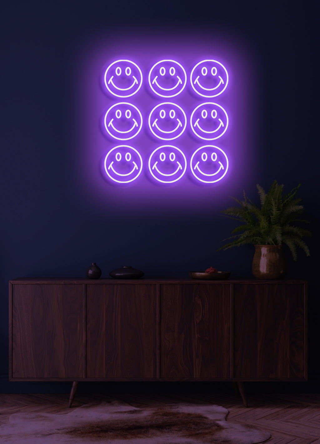 Smiley Wall - LED Neon Wand