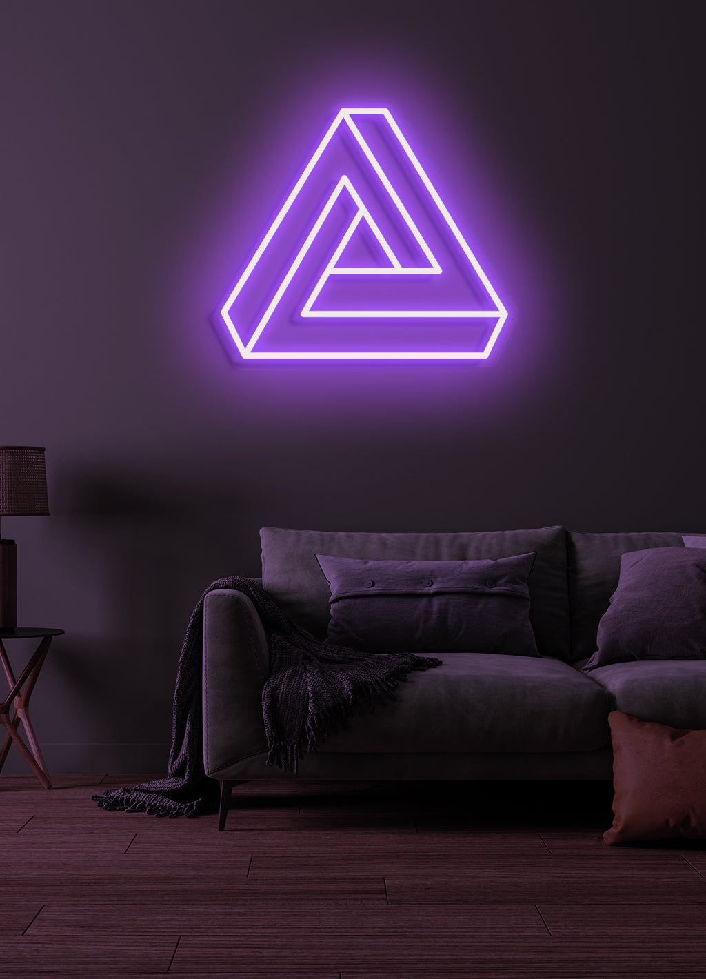Triangle - LED Neon-Schirm