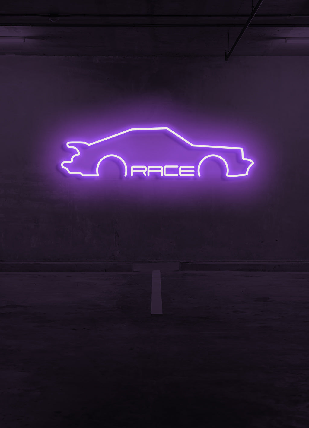 Race - LED Neon-Schirm