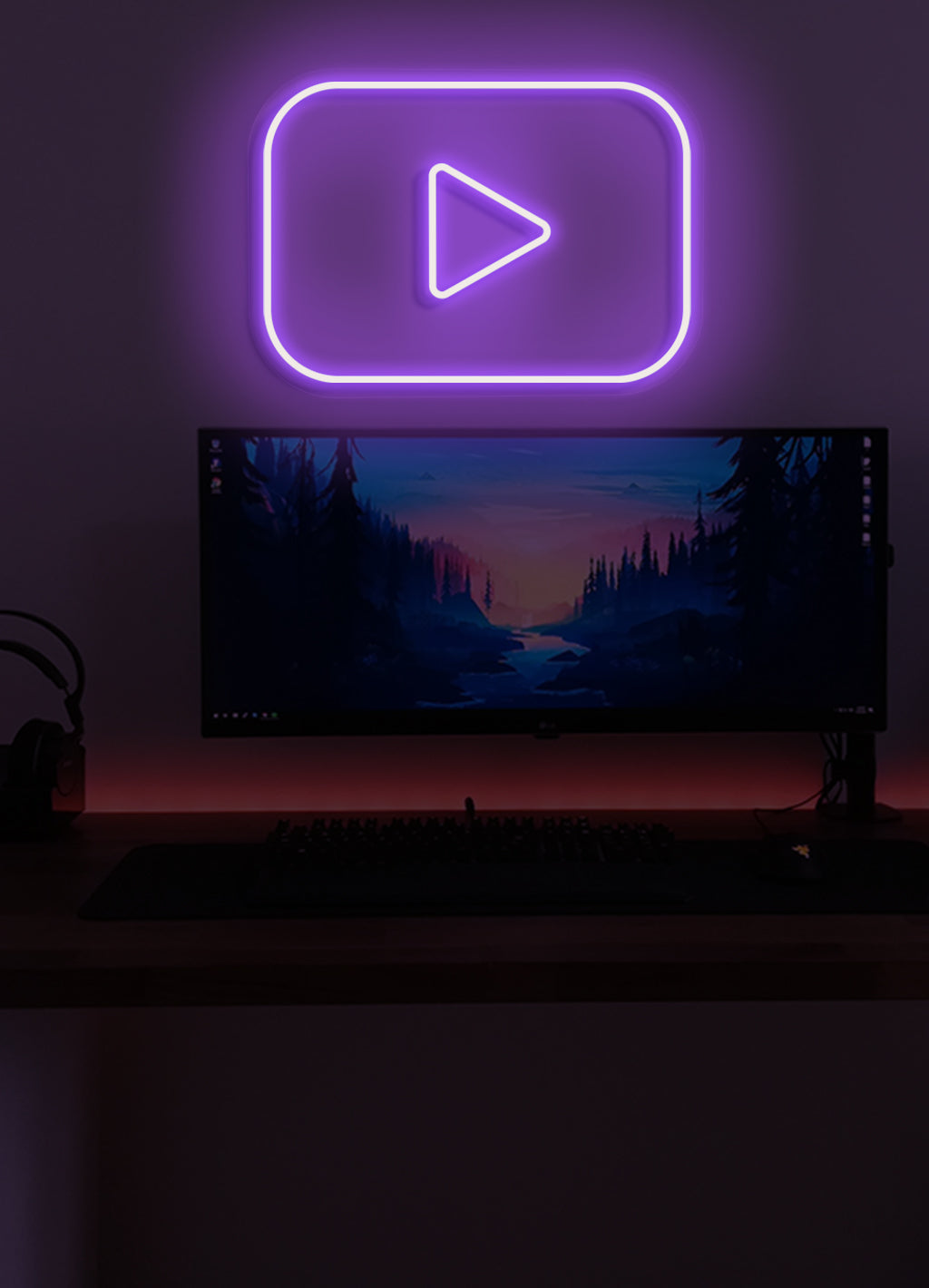 Play - LED Neon-Schirm