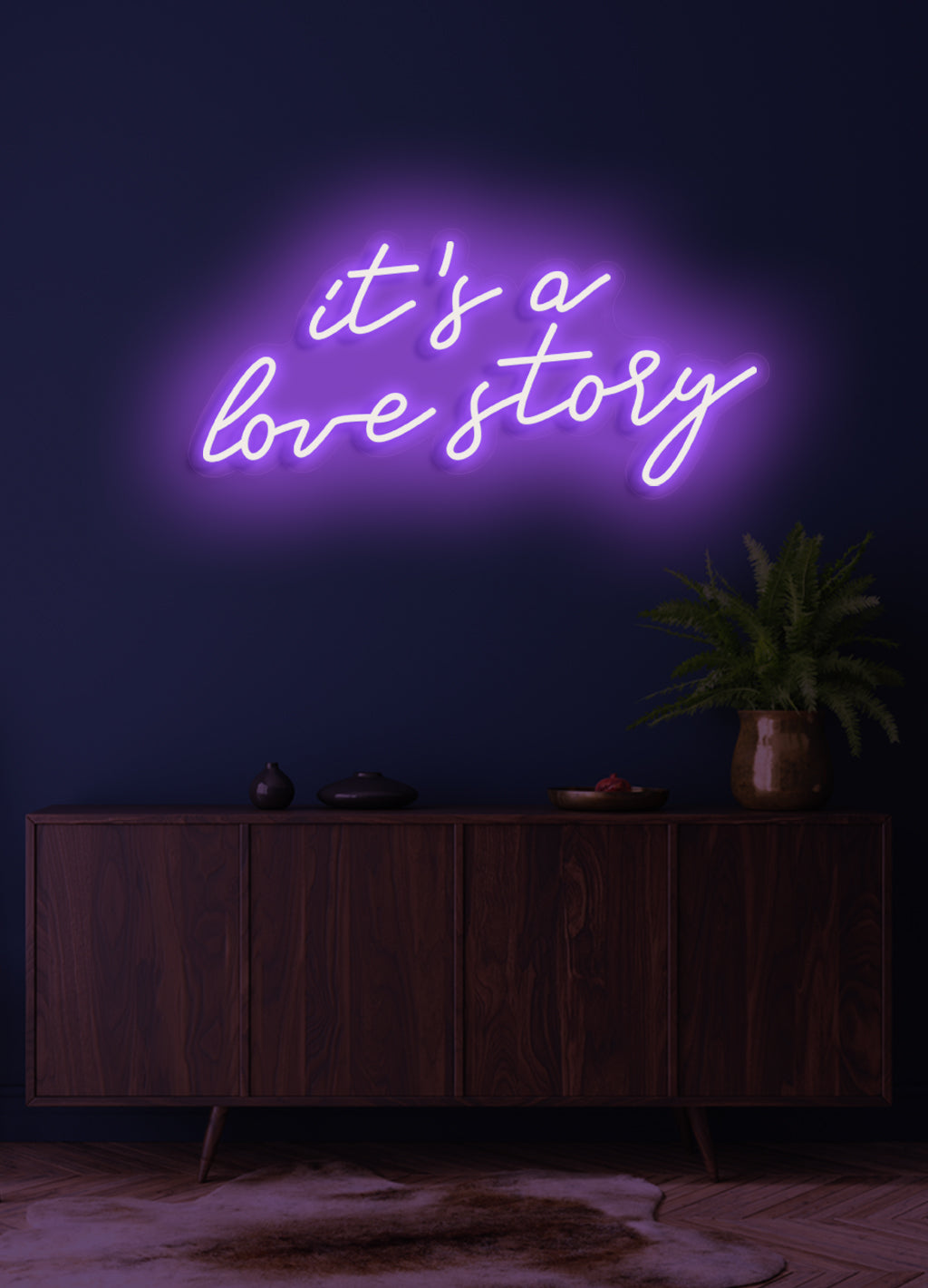 Es ist eine Liebesgeschichte - LED Neonschild