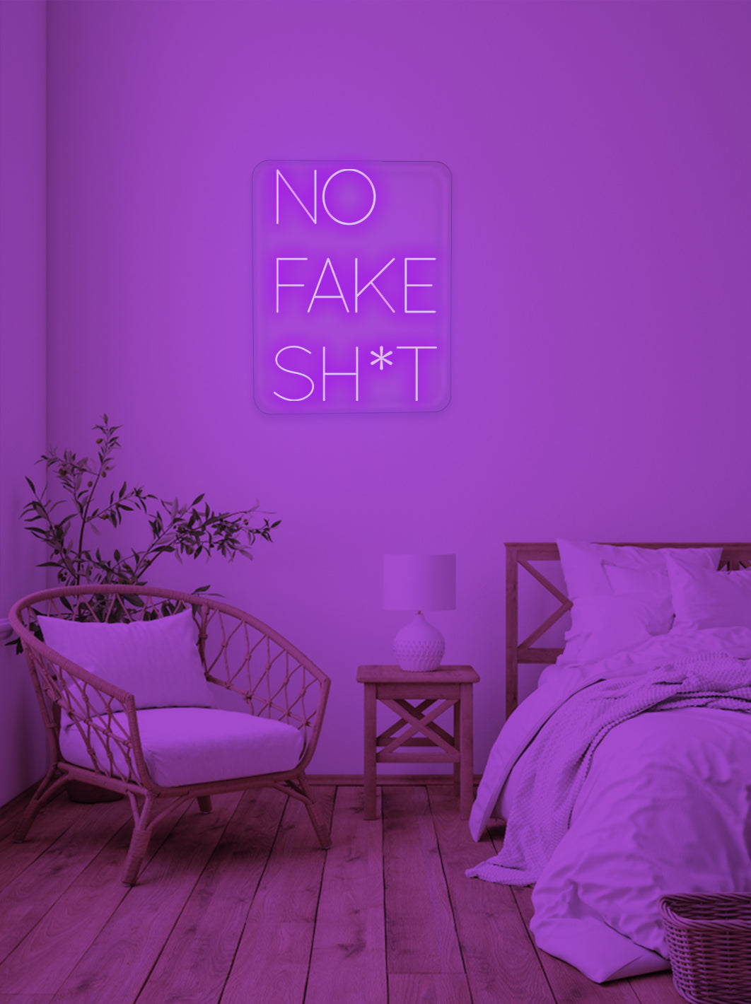 No fake sh*t - LED Neon skilt