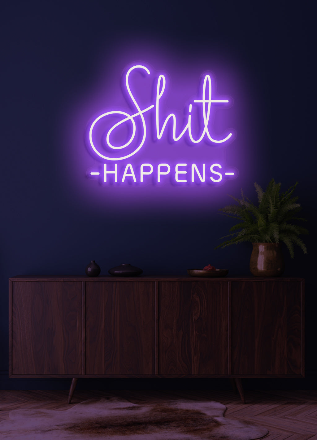 Shit happens - LED Neonschild