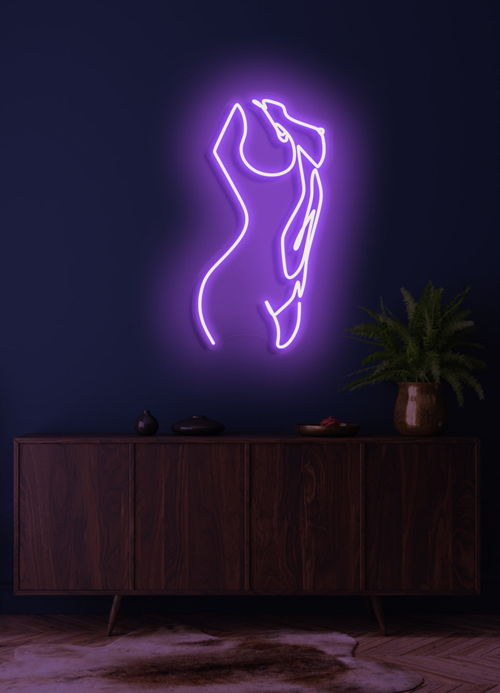 Die Dame - LED Neonrock