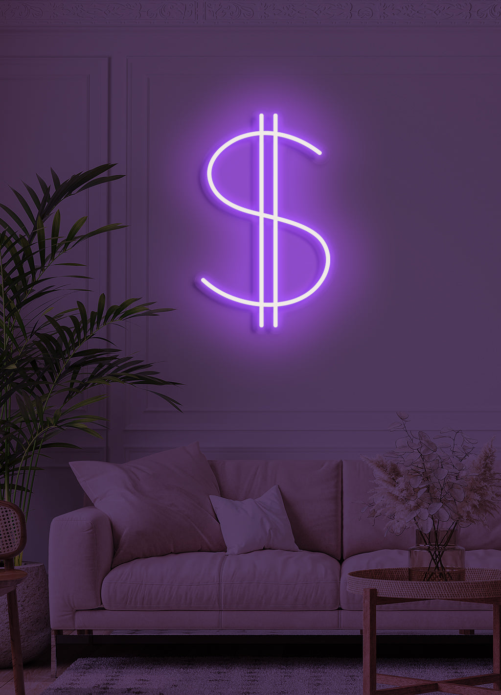 Dollarzeichen - LED Neonschild