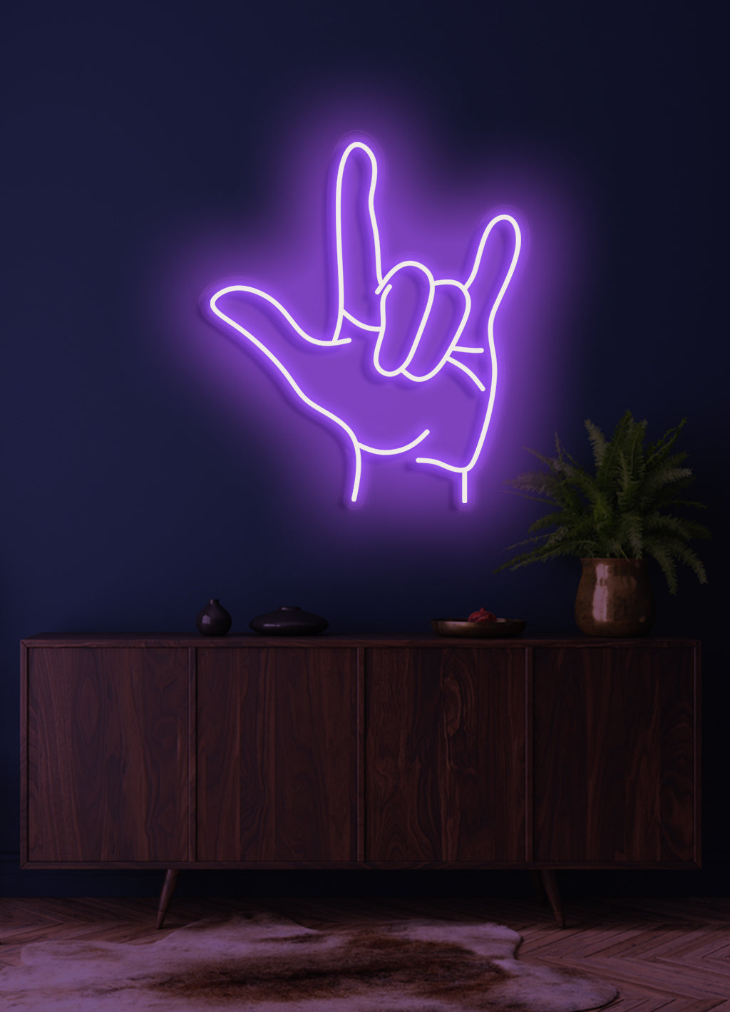 Handzeichen - LED Neonschild