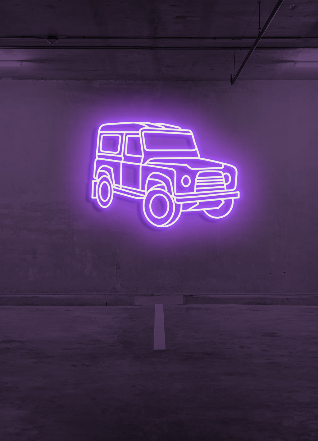 Offroad car - LED Neon skilt