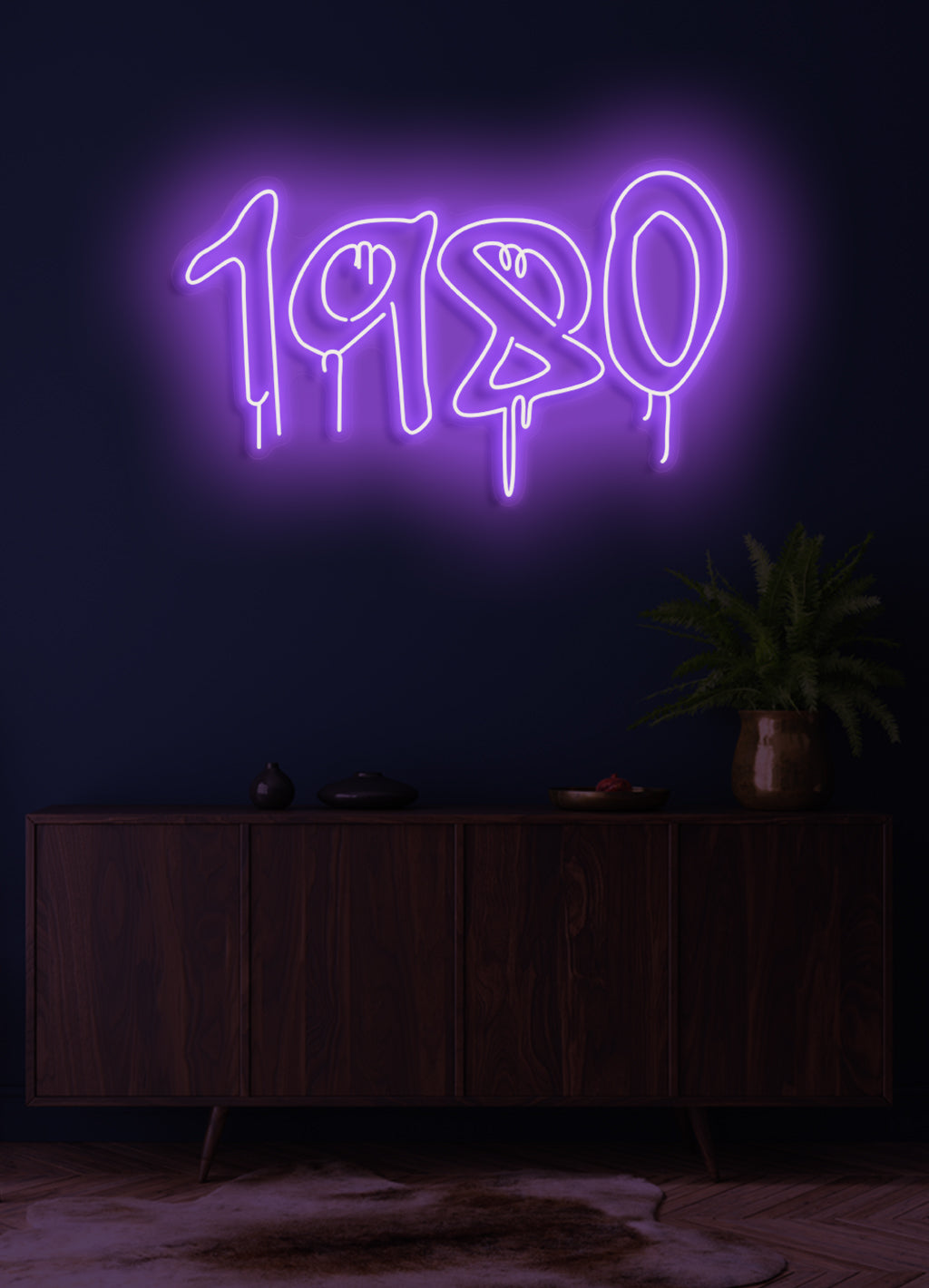 1980 - LED Neon-Schirm