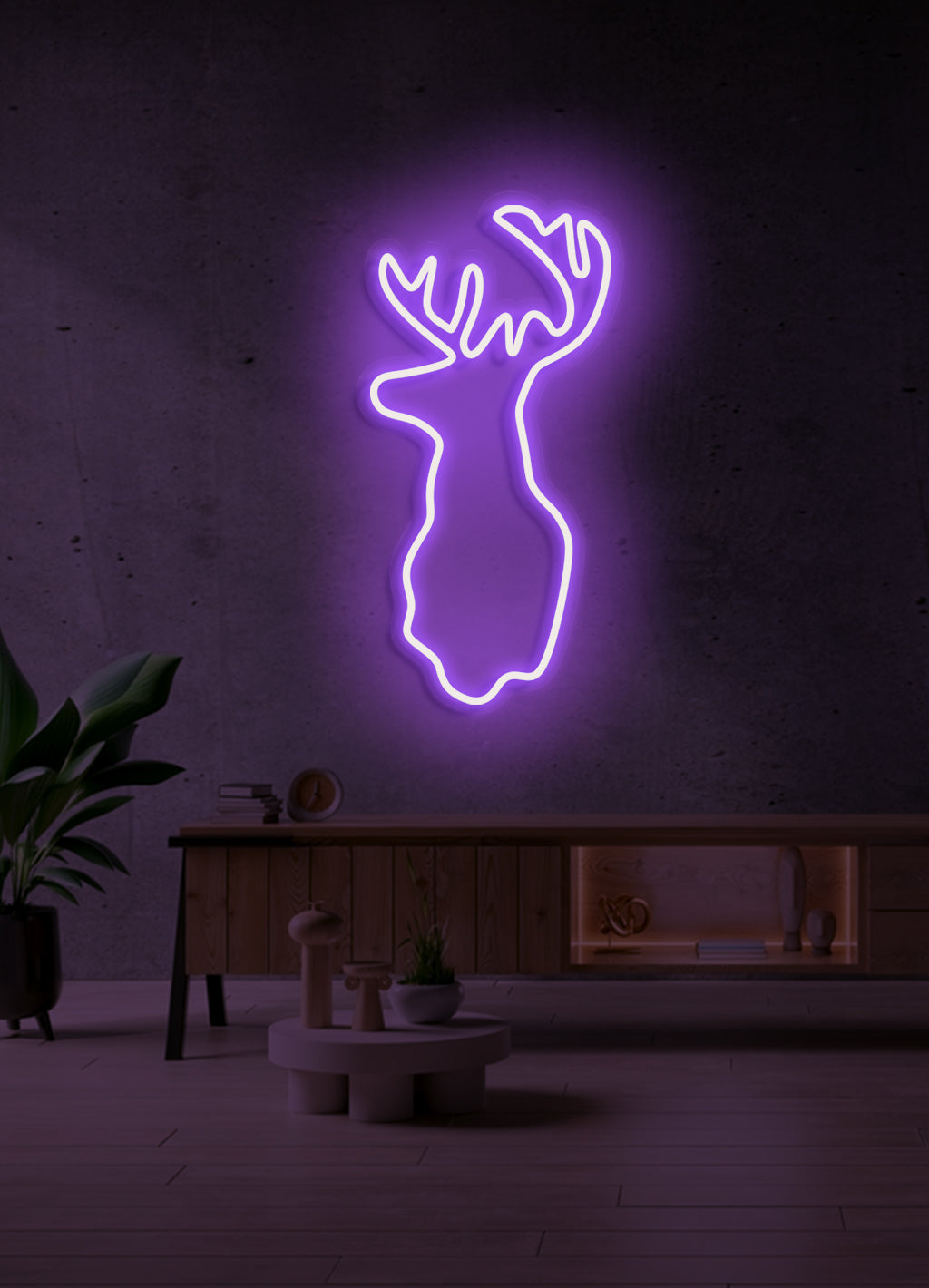 Hirsch - LED Neonschild