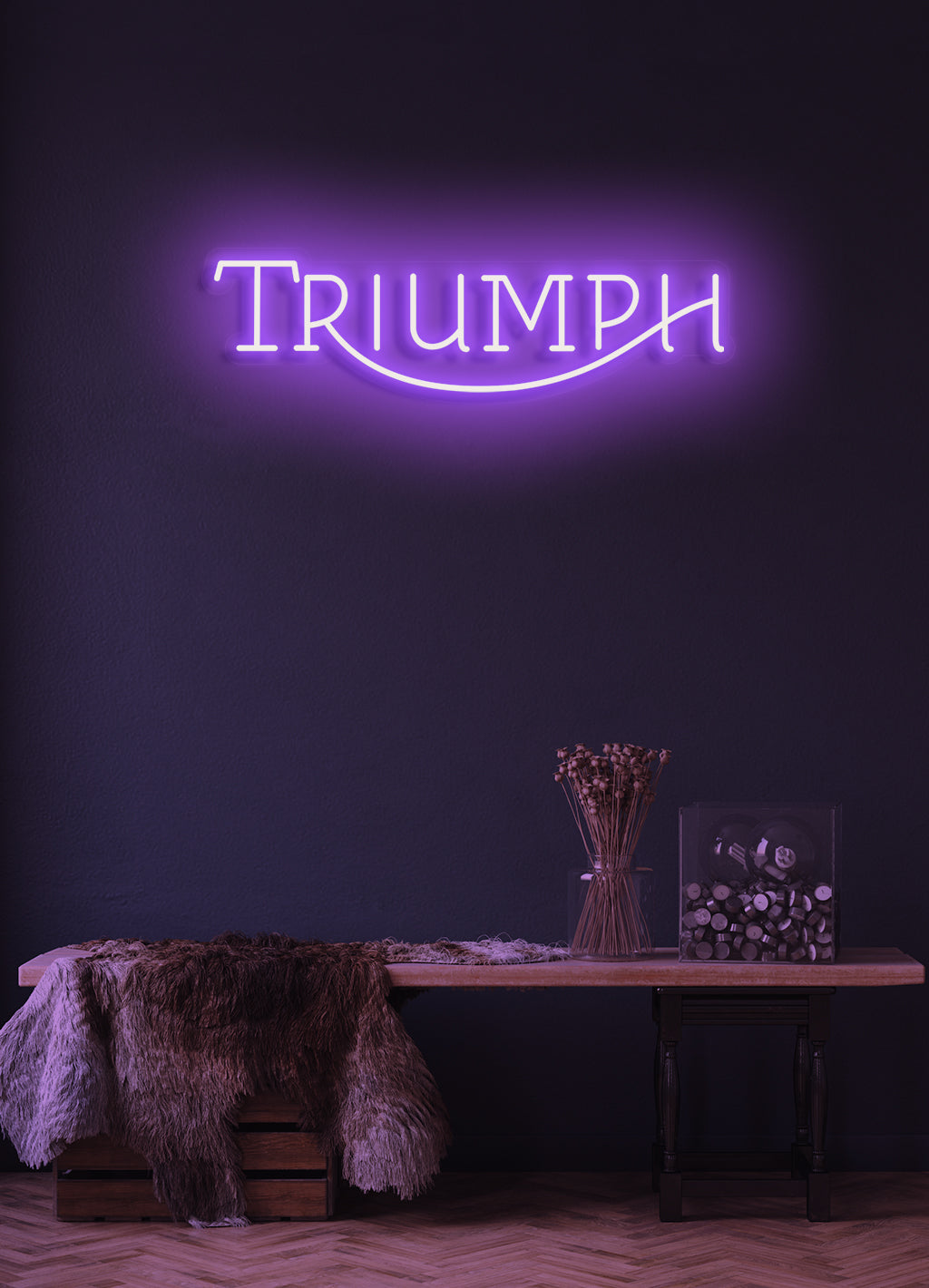 Triumph - LED Neon-Schirm