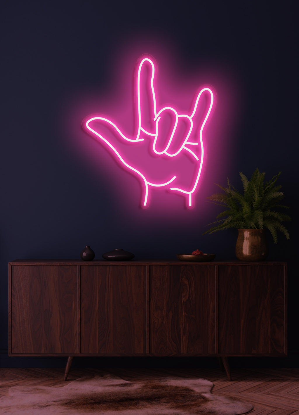 Handzeichen - LED Neonschild