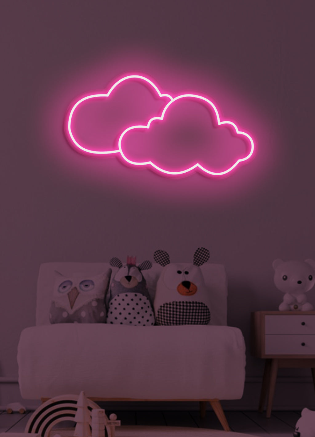 Wolken - LED Neon Decke