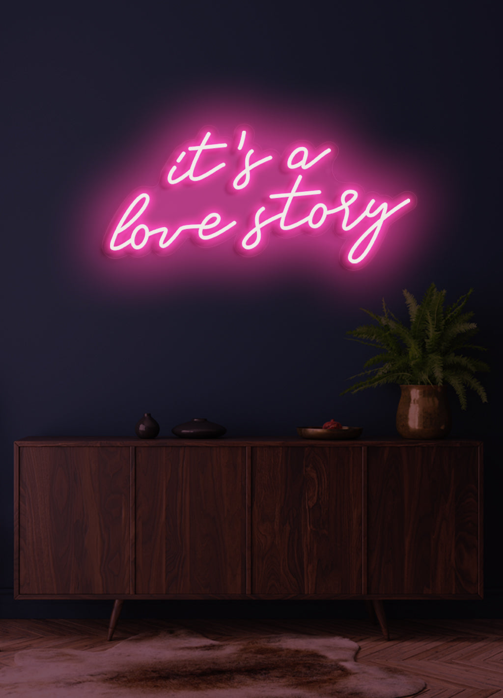 Es ist eine Liebesgeschichte - LED Neonschild