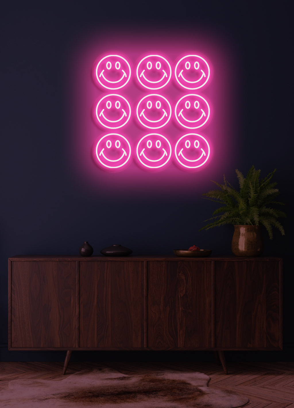 Smiley Wall - LED Neon Wand