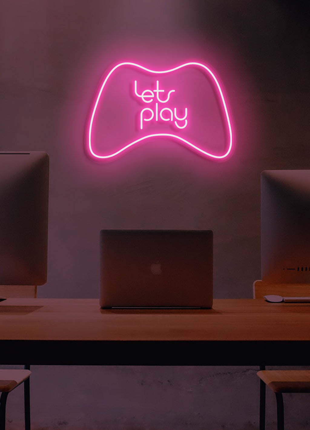 Let's play - LED Neon skilt