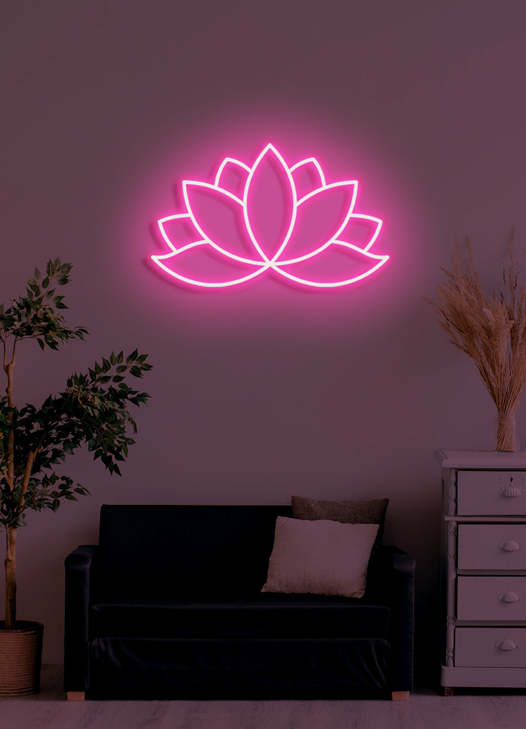 Lotus - LED Neon-Schirm