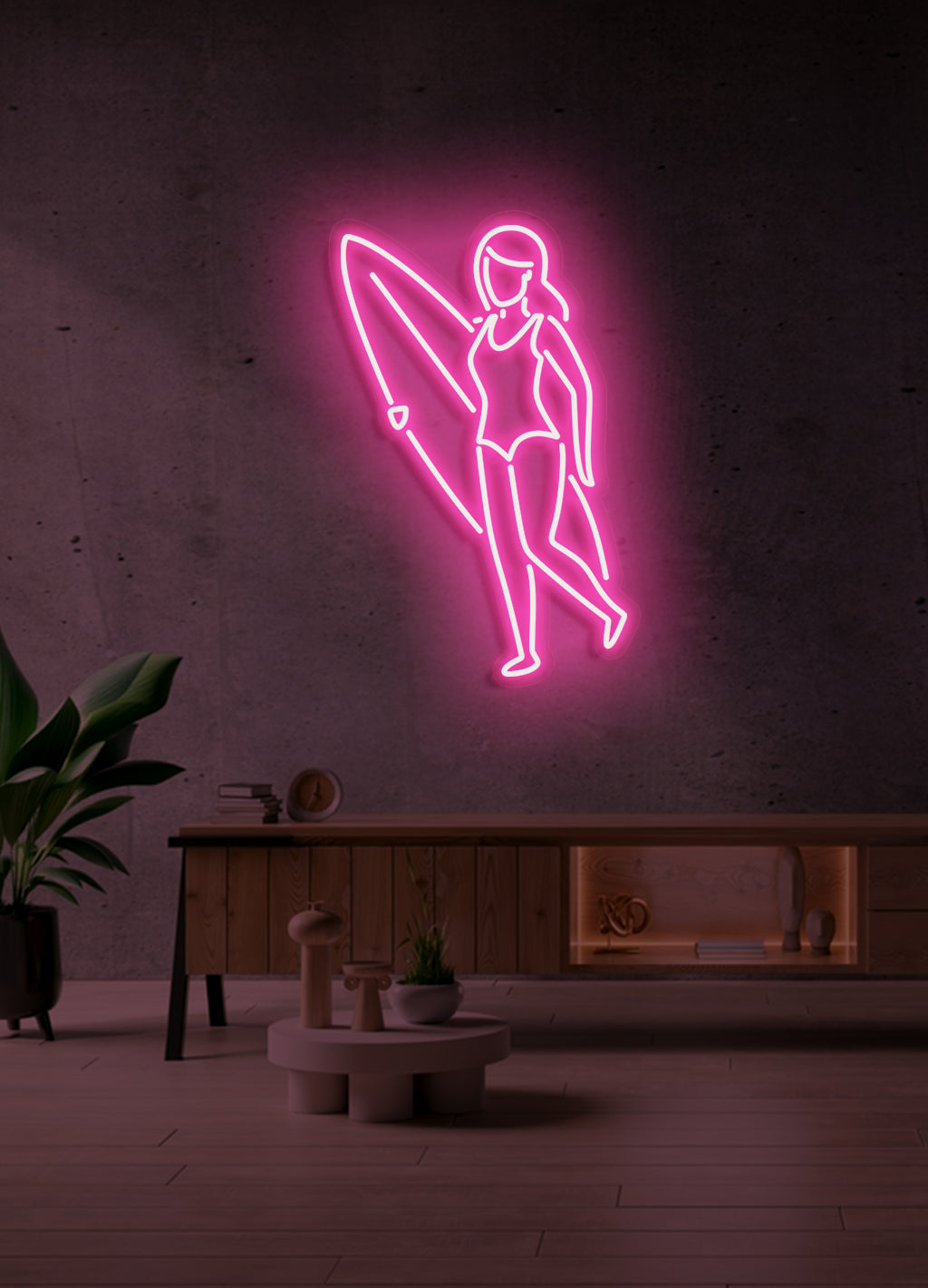 Surfergirl - LED Neonrock